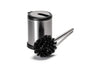 Croydex Auto Closing Toilet Brush, Chrome, H 385mm x W 144mm x D 114mm