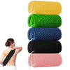 5 PCS African Wash Net, 35?60cm Net Sponge, Shower Net, Stretch Length to 43.3in for Back Scrubbing, Daily Shower Routine & Traditional Bathing (Pink,