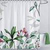 LIVETTY Shower Curtain Green Leaves for Bathroom 180x180cm Fabric Curtain With 12 Hooks Mould Proof Floral Shower Curtains Fabric Bathroom Curtain