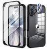 seacosmo for iPhone 17 Case 6.3-Inch, [Built-in 9H Tempered Glass Screen Protector + Camera Lens Protector] Full Body Shockproof Cover Bumper Clear