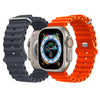 NUKELOLO 2 Pack Ocean Strap Compatible with Apple Watch Ultra 3 2 1 49mm, Sport Bands 46mm 45mm 44mm Men Women, Silicone Band for iWatch Series 11 10