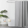 EurCross Stripe Grey Shower Curtain,Machine Washable Water Repellent Mildew Free Polyester Bathroom Shower Curtain,180 x 180cm