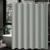 Lerores Shower Curtain, 180 x 160 cm, Grey, Weighted Hem, Anti-Mould Textile, Water-Repellent, Washable Polyester Fabric Bath Curtains for Bathroom,