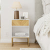 HEYZOEY? Bedside Table with Drawer and Large Shelf, 40cm Wide Nightstand, Modern Bedside Cabinet Table for Bedroom, Living Room, Office (40 x 30 x 60