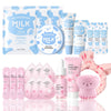 22PCS Milk & Japan Sakura Skin Care for Kids 10-12 Gifts - Teenage Girls Gifts - Milk Skincare Set - Sakura Skin Care Sets & Kits - Daily Skin Care