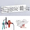 YYBO Hair Dryer and Straightener Holder Wall Mount Hair Dryer Holders, 3 in 1 Bathroom Hair Tool Organiser for Curling Iron, Straightener Hairdryer