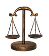 Owlgift Vintage Style Metal Justice Scales Jewelry Display, Libra Tray Cosmetic Organizer, Jewelry Storage, Unique Centerpiece Stand with Wooden Base