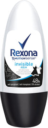 Rexona Invisible Aqua Women Deodorant Roll-On, (6 x 50 ml)