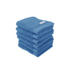 Herding Tom Tailor Guest Towels, Set of 6, 30 x 50 cm, 100% Cotton/Terry Towels, with Hanger and Label with Logo, Colour Bath Towel, Cool Blue