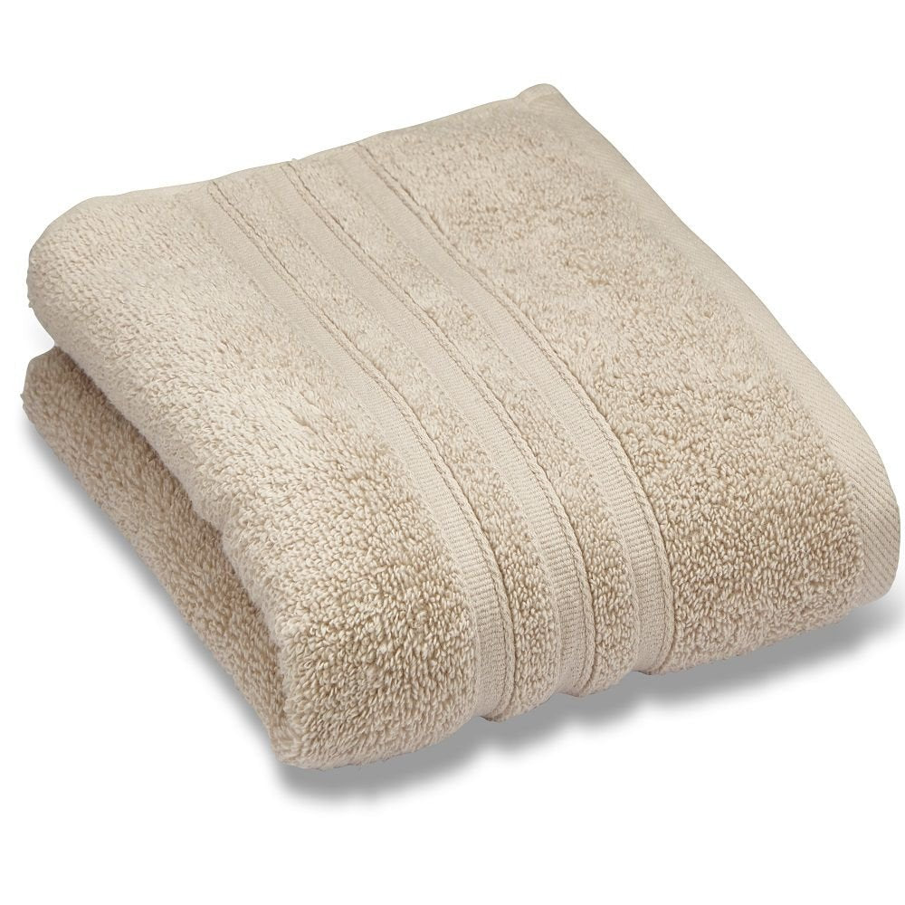 Catherine Lansfield Zero Twist Cotton 90x140cm Bath Sheet Natural