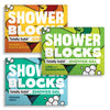 Shower Blocks - Mixed 3 Pack Solid Shower Gels: Mens Edit - Plastic, Cruelty and Paraben Free | Vegan | Moisturising Body Soap For The Shower