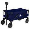Collapsible Portable Wagon Trolley Folding Wheeled Festival Cart For Camping Beach Outdoor Leisure (Navy)