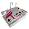 Mofason Bathroom Sink Top Cover Space Saver,Silicone Makeup Organizer Mat for Over Countertop,Small Bathroom Must Haves Accessories Rv Camper Travel