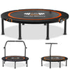 FK Sports Foldable Fitness Rebounder Trampolines, 48" Foldable Mini Trampoline with T Bar Handle, Round Mini Fitness Trampoline a indoor trampoline