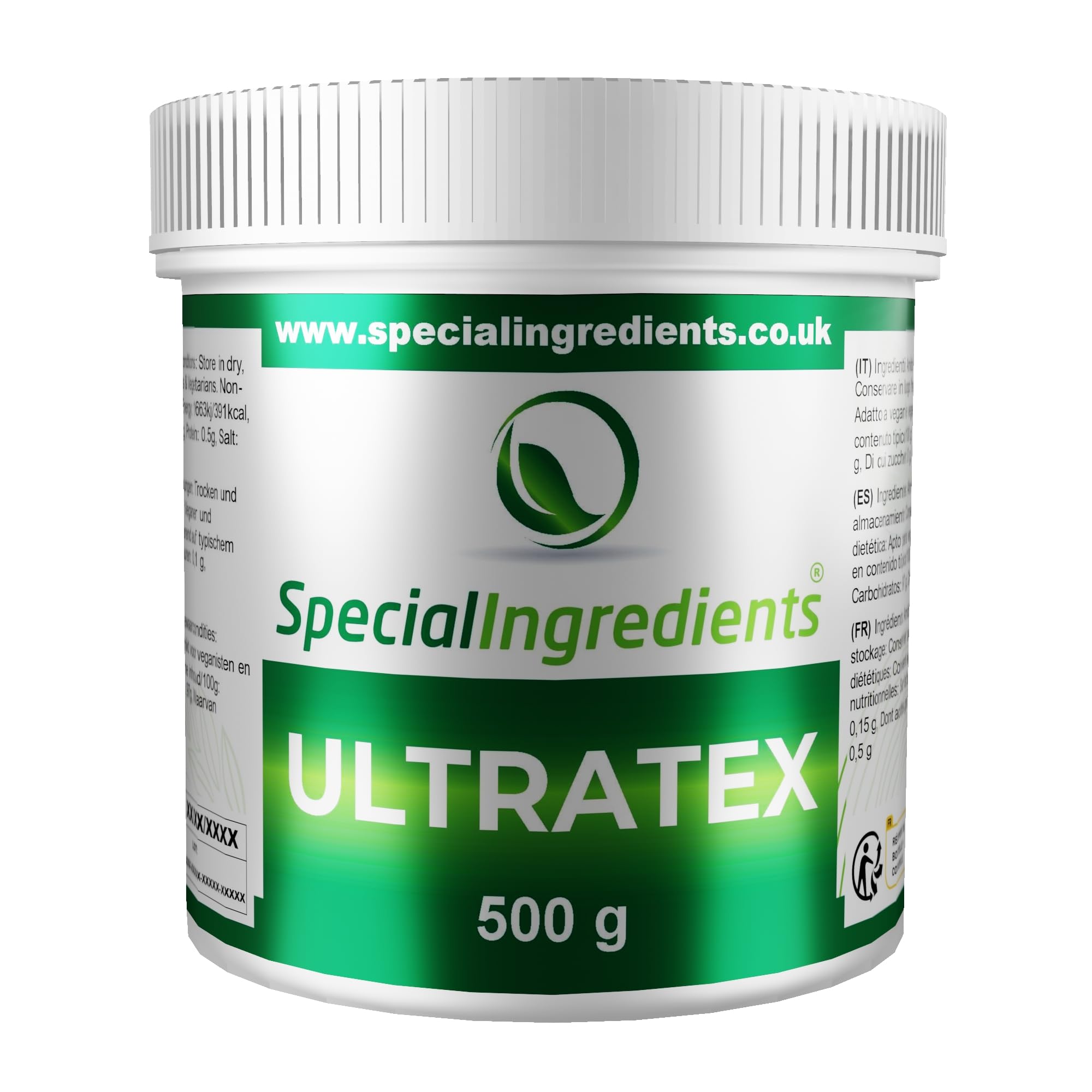 Ultratex 500g Gluten-Free, Multi-Functional, Highly Dispersible Instant Thickening Starch for use in Both Hot and Cold Applications ? Recyclable