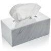 Acrylic Tissue Box Holder, Rectangle Dispenser for Facial Tissues, Napkins, and Dryer Sheets. Perfect for Bathrooms, Desks, Countertops, Vanities,