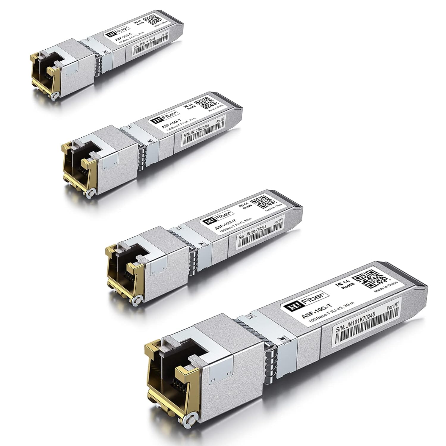 10GBASE-T SFP+ Transceiver 80 Meters, SFP+ to RJ45, 10G SFP+ to Ethernet Module Compatible with Cisco SFP-10G-T-S, MA-SFP-10GB-T, Ubiquiti UniFi