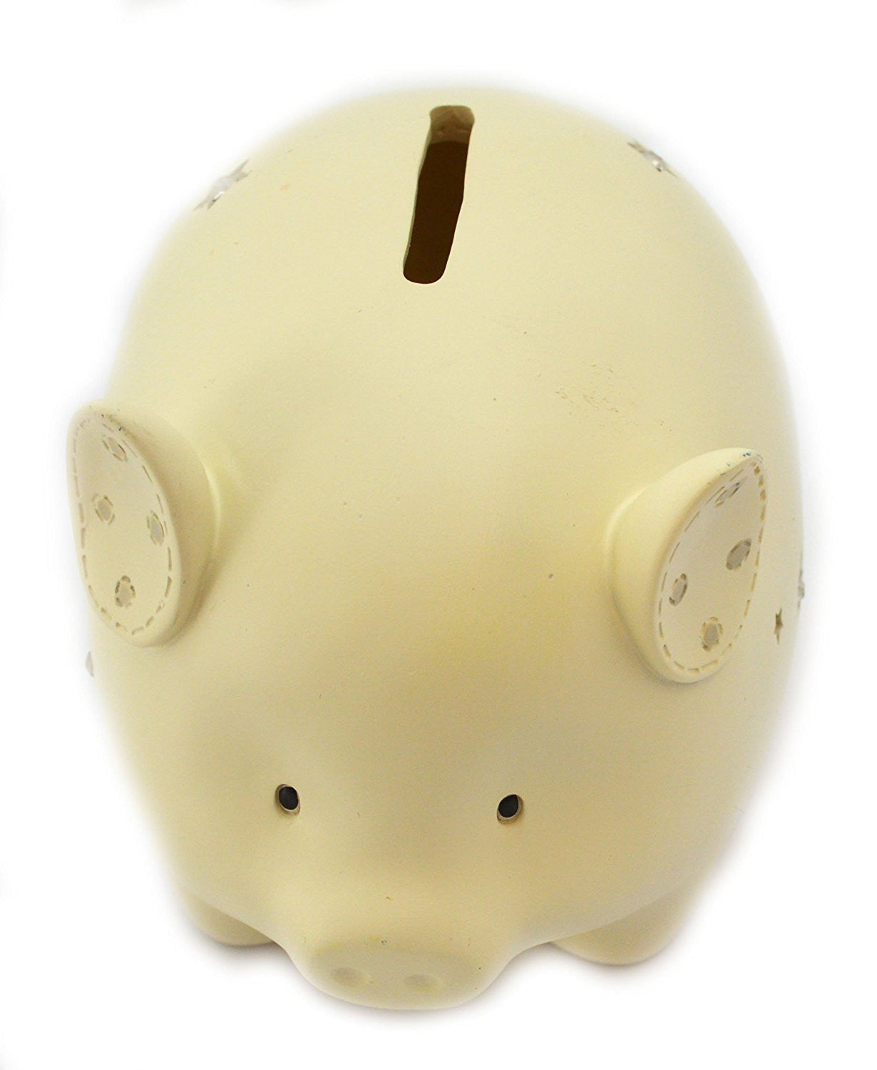 Bambino Star Decorated Cream Pig Money Bank \ Savings Bank