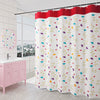 GONOVE Shower Curtain for Bathroom 200 x 200 cm Mildew Resistant Waterproof Polyester Fabric Flowers Shower Curtain Liner Long Washable Bath Curtain