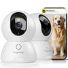 BoyKeep 2K Surveillance Cameras for Home Security, 2-Pack Indoor Camera with Night Vision, Pet Camera Indoor with App, Motion Detection, 2-Way Audio,