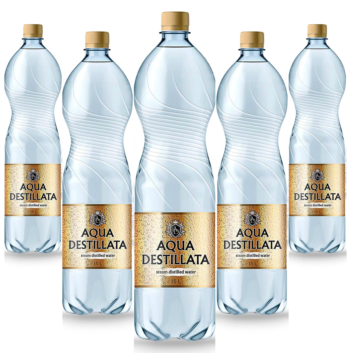 Distilled Water 7.5 Litres Steam Distilled Water Premium Quality Pack 5x1,5 L 100% Ultra Pure