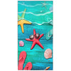YISUMEI Plank Slippers Shells Starfish Beach Towels for Adults Extra Large 180x90cm, Microfibre Quick Dry Towel for Travel Swimming Camping Sports