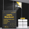 LUCMO Blackout Blinds 197" x 57", 100% Blackout Blind Curtain for Window, No Drill Portable Blackout Shades Film for Bedroom, Cut to Any Size, Nursery