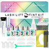 Lash Lift and Black Kit, Professional Brow Lamination and Black Kit, 4 In 1 Eyelash & Eyebrow Perm Kit, Quick Lifting & Voluminous Coloring, Easy to