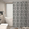 AwmnSrman Shower Curtain - Grey Shower Curtain with 12 Shower Curtains Hooks, Quick-Drying Modern Elegant Design Polyester 200 x 200cm