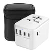 Diswoe Universal Travel Adapter, Worldwide Travel Adapter with 2 USB A and 3 USB C Ports International Plug Adapter with EU UK USA AU Plugs Power