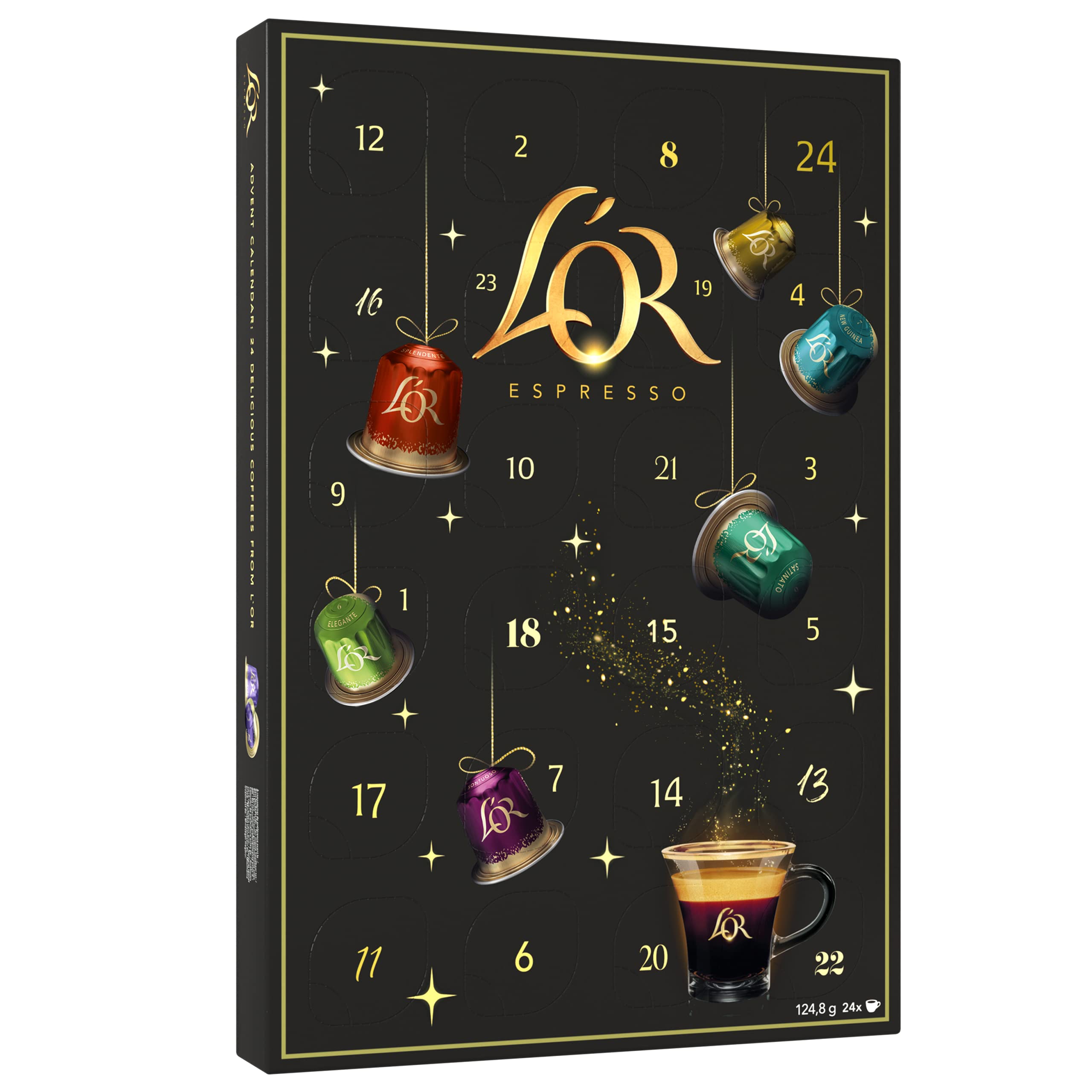 L?OR Coffee Pod Advent Calendar (24 Nespresso?* Compatible Coffee Capsules)