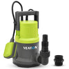 VEATON 400W Electric Submersible Water Pump for Clean Water, Max Flow 11000L/H Compact Utility Pump, Drain Water from Garden Pond Swimming Pool Hot