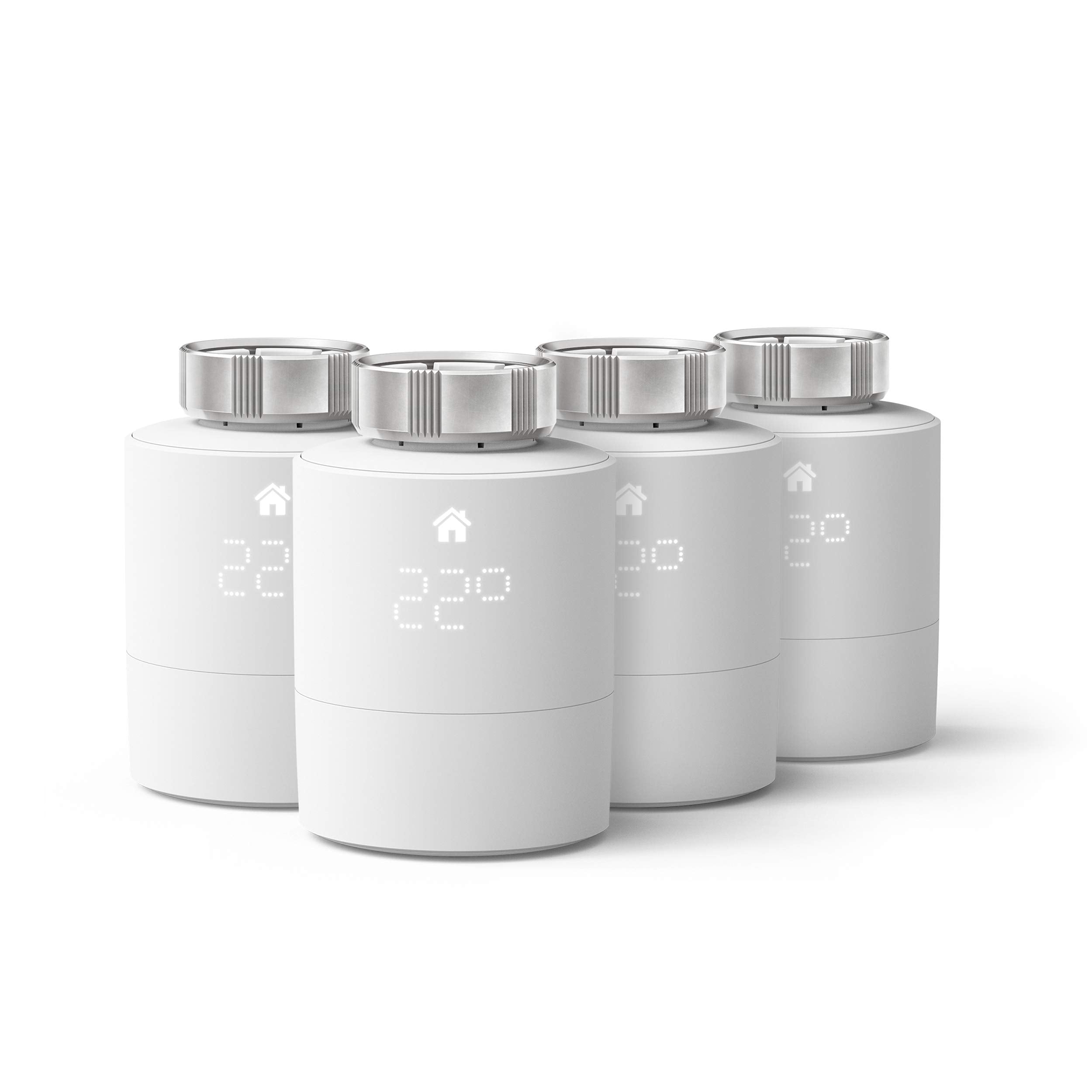 tado Smart Radiator Thermostat 4-Pack - WiFi Add-On Smart Radiator Valve For Digital Multi Room Control - Easy Installation - Save Heating Costs -