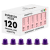 BrewBlack Perfetto Coffee Capsules - 120 Aluminium Coffee Pods Compatible with Nespresso Original line, Medium Roast - Intensity 9/12, Made in Italy