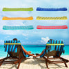 Kaket Elastic Beach Chair Clips Bands 6PC, Beach Towel Holder Rubber Elastic, Beach Chair Bands for Towel, Beach Chair, Pool, Cruise Chairs (6 PCS,