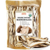 Vigorous Mountains Organic Shiitake Mushrooms Sliced, Great Size Fresh Texture Rehydrate Quickly, Dried Shiitake Mushrooms for Cooking