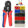 Flintronic Crimping Plier Set, Crimping Tool with 1800Pcs Wire Ferrules kit, Crimp Plier Wire End Ferrules Set Electrical Connectors, Insulated Wire