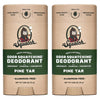 Dr. Squatch Natural Deodorant for Men 2 Pack Pine Tar ? Odor-Squatching Men's Deodorant Aluminum Free (2.65 oz, 2 Pack)
