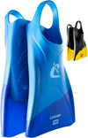 CRESSI Adult Swim Fins - Flexible Silicone for Comfortable and Durable Use, Blue/Azure, 38/40 - Pura: Designed in Italy