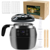 VALLYDOM Wax Melter, Candle Making Kit, Wax Pot 1000ml Capacity, Candle Jars for Making Candles, Wax Melter for Candle Making, with Candle Wicks,