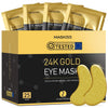 Under Eye Patches (25 Pairs) - 24K Gold Eye Masks Skincare Enriched with Abundant Collagen, hyaluronic acid, anti-aging self care eye gel pads for
