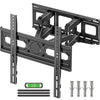 MOUNTUP TV Wall Bracket for Most 26-70 Inch LED, LCD, OLED Flat & Curved TV, Full Motion TV Mount with Swivels Tilts Extends Double Arm Holds up to