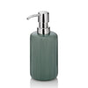 kela AVA Soap Dispenser 350 ml Green Ceramic Pump Bottle Refillable Shiny