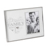 Widdop Heartfelt Moments Nickel Plated Frame Heart 4" x 6" - Family