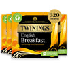 Twinings English Breakfast 320 Tea bags (Multipack of 4 x 80 Tea bags)