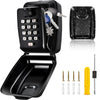 Knasin Key Safe Wall Mounted Outdoor - Police Approved Key Lock Box with 12 Digit Code, Weatherproof & Heavy-Duty Design for Home, Garden, Office,