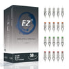 EZ Tattoo Cartridge Needles Assorted - 50Pcs #10 Mixed (3RL 5RL 7M1 9RM) & #12 (7RS) Tattoo Needle Cartridges for Tattooing Rotary Tattoo Pen Machine