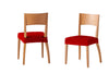 Martina Home Set of 6 Chair Covers Red