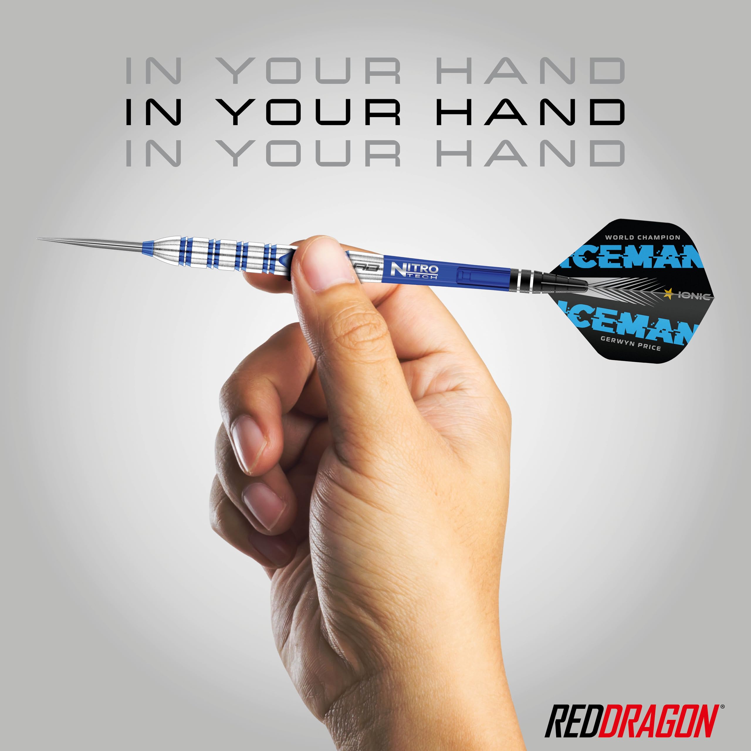 RED DRAGON Gerwyn Price Originals 26 Gram - Tungsten Steel Darts Set with Flights and Stems