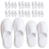 Modlux Disposable Spa Slippers Cotton Velvet with Bags, 12 Pair (6 L,6 M), White